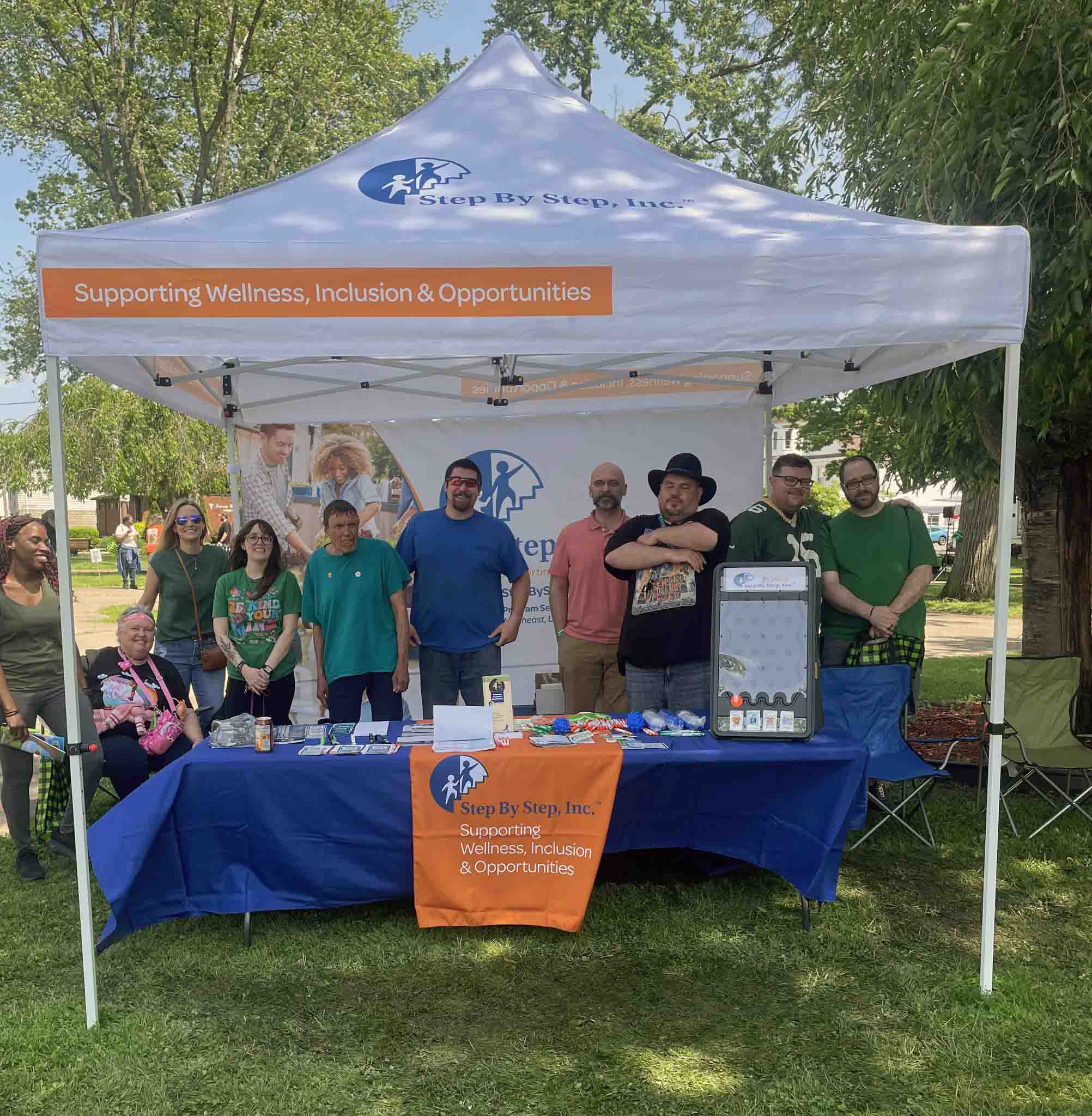 Step By Step, Inc. team participating in a community event